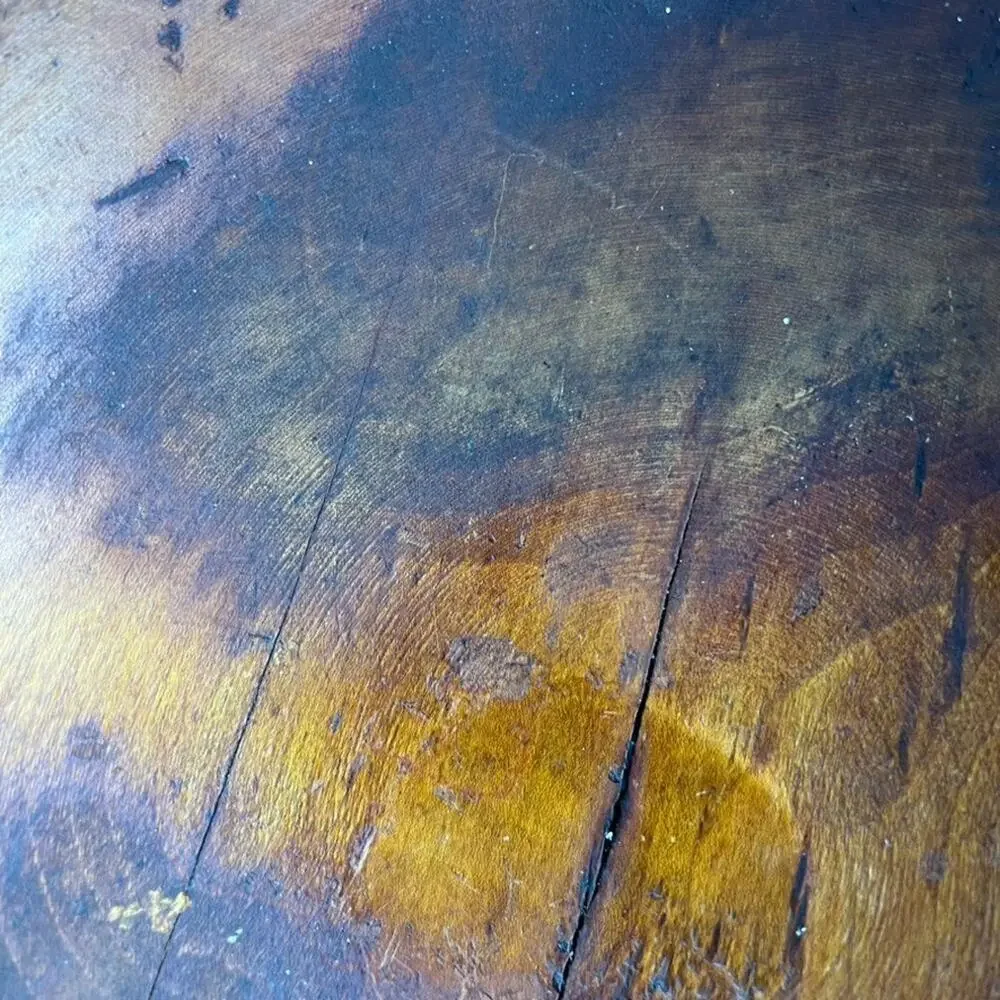 Antique Primitive Hand Turned Wood Dough Bowl 13